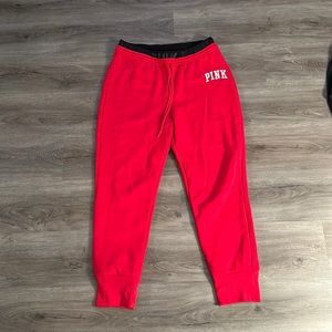 PINK red joggers